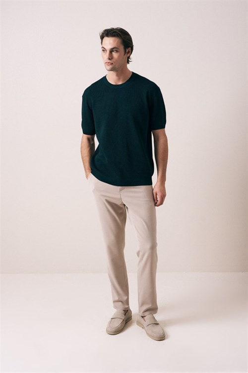 Wholesale Mens Petrol Crew-Neck T-Shirt
