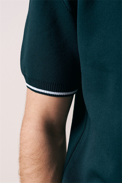 Wholesale Mens Petrol Knit Crew-Neck T-Shirt