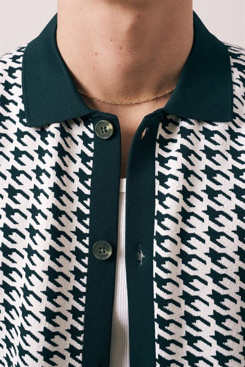 Wholesale Mens Petrol Knit Shirt