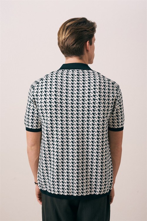 Wholesale Mens Petrol Knit Shirt