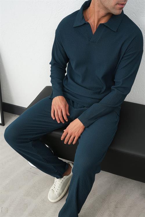 Wholesale Mens Petrol Sweatshirt