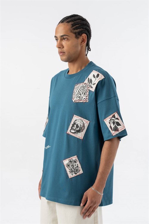 Wholesale Mens Petrol T-Shirt