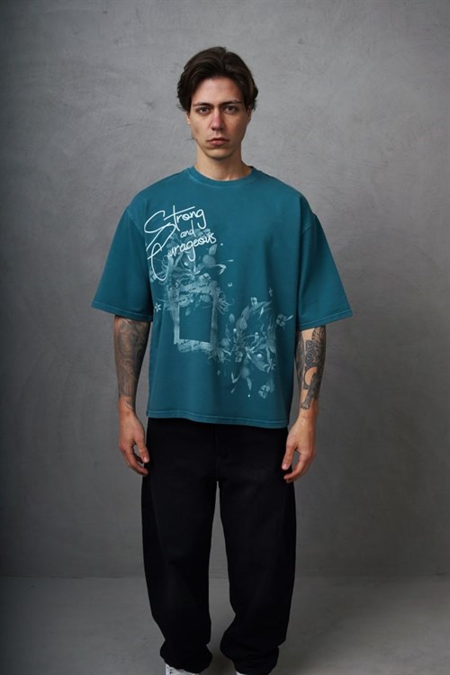 Wholesale Mens Petrol T-Shirt