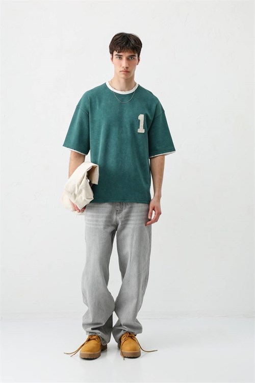 Wholesale Mens Petrol T-Shirt
