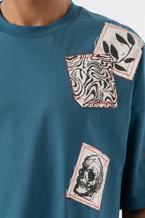 Wholesale Mens Petrol T-Shirt