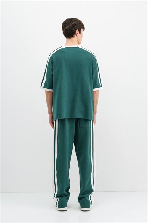Wholesale Mens Petrol T-Shirt and Pants Set
