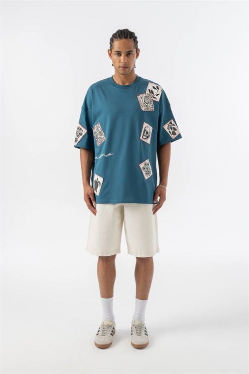 Wholesale Mens Petrol T-Shirt