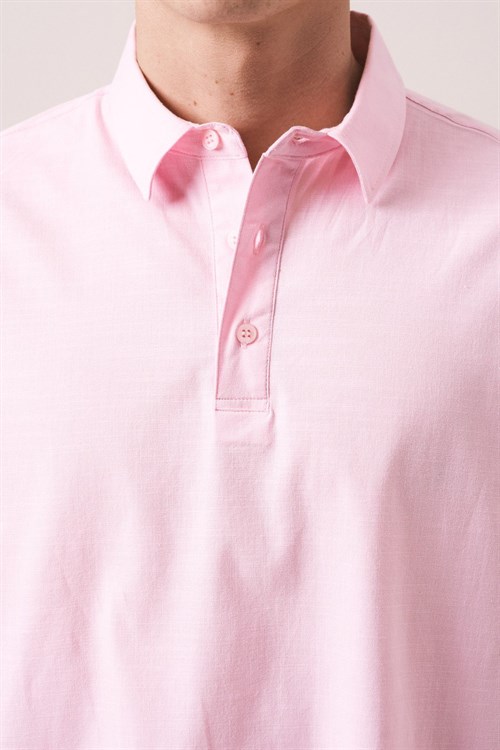 Wholesale Mens Pink Polo T-Shirt