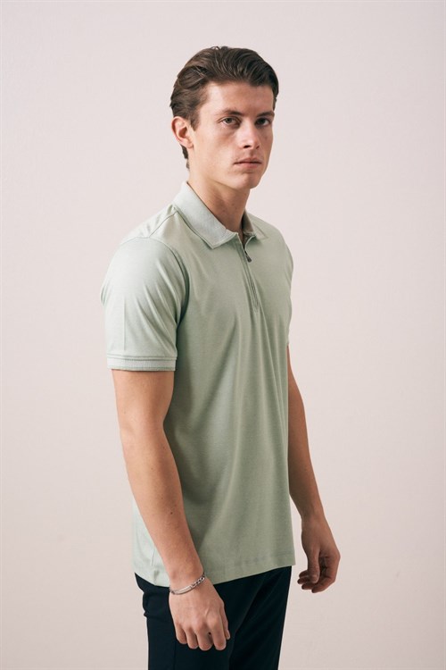 Wholesale Mens Pistachio Polo T-Shirt