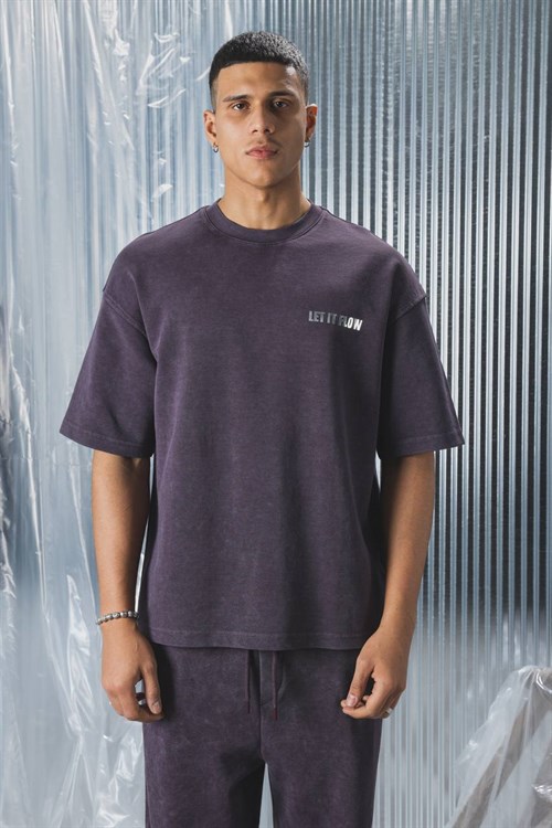 Wholesale Mens Purple T-Shirt 