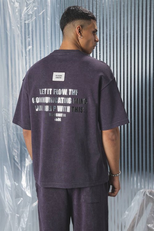 Wholesale Mens Purple T-Shirt 