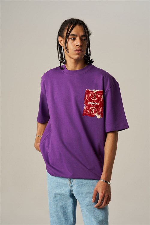Wholesale Mens Purple T-Shirt