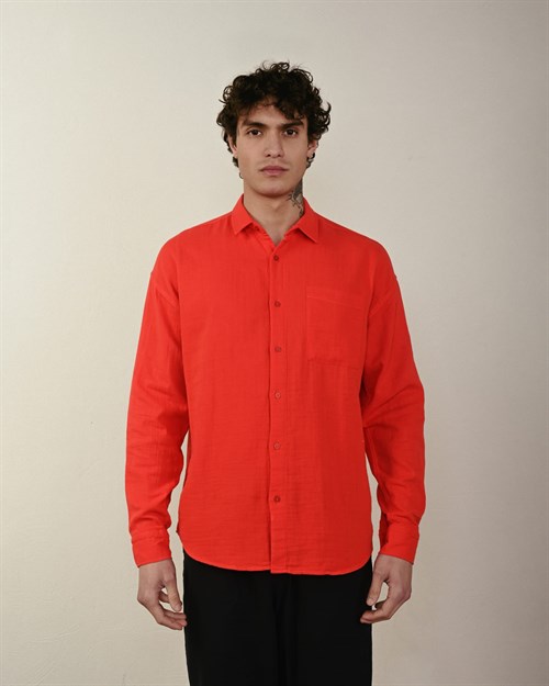 Wholesale Mens Red Shirt