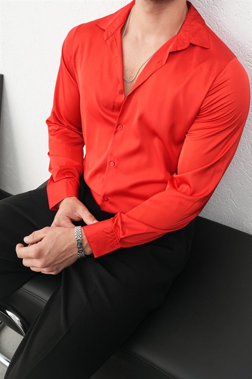 Wholesale Mens Red Shirt