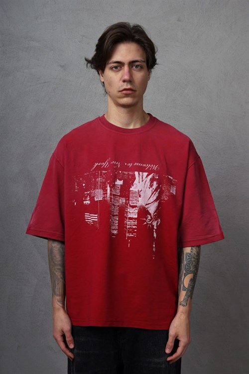 Wholesale Mens Red T-Shirt