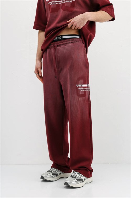 Wholesale Mens Red T-Shirt and Pants Set