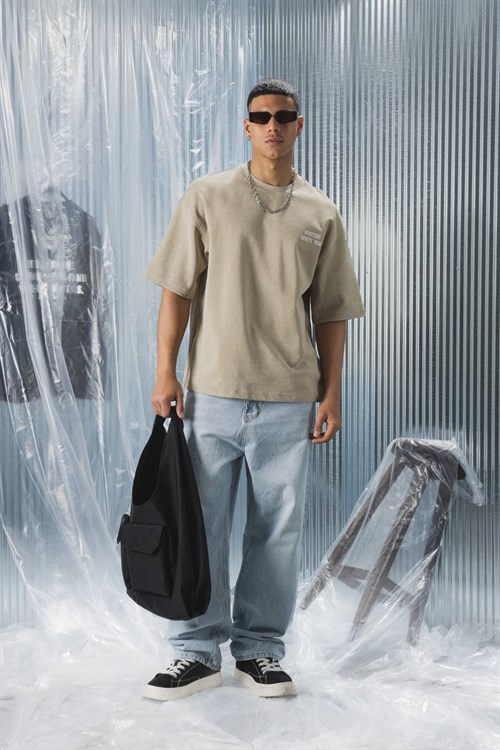 Wholesale Mens Sand T-Shirt 