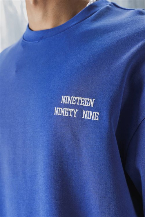 Wholesale Mens Sax Blue T-Shirt 