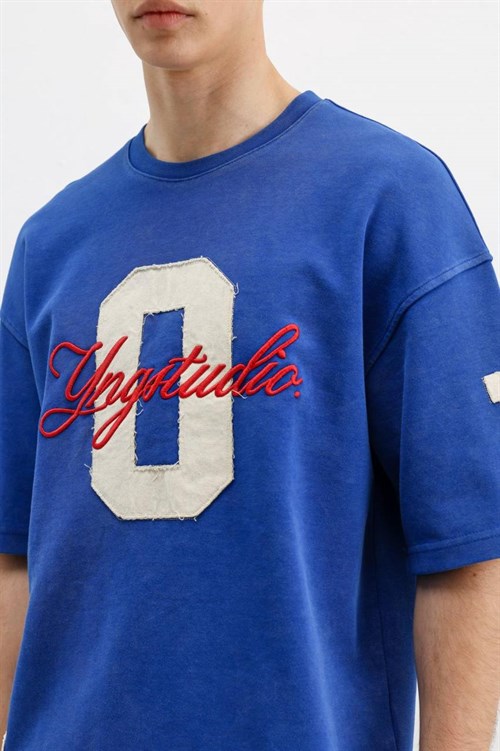 Wholesale Mens Sax Blue T-Shirt