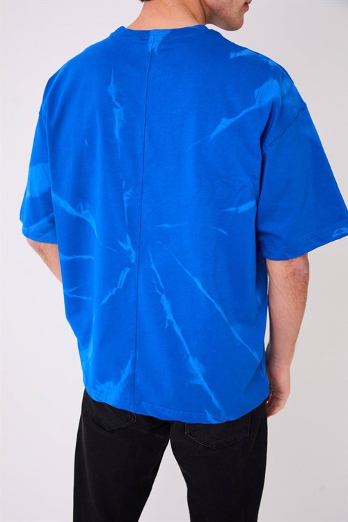 Wholesale Mens Sax Blue T-Shirt 