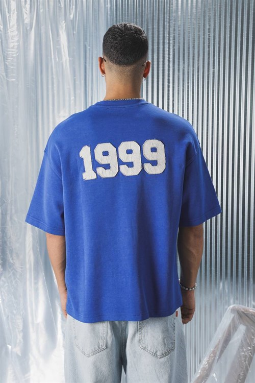 Wholesale Mens Sax Blue T-Shirt 