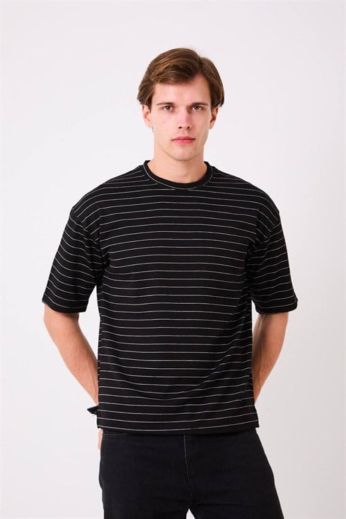 Wholesale Mens Sax Blue T-Shirt 