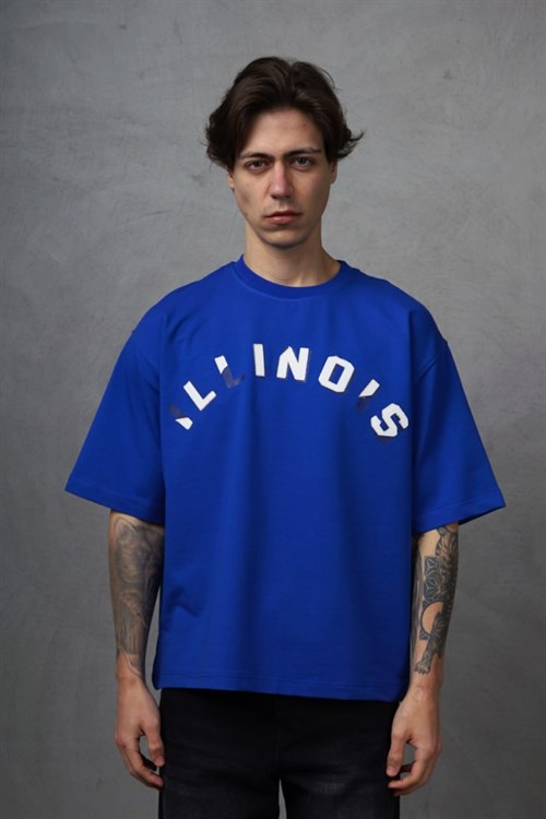 Wholesale Mens Sax Blue T-Shirt
