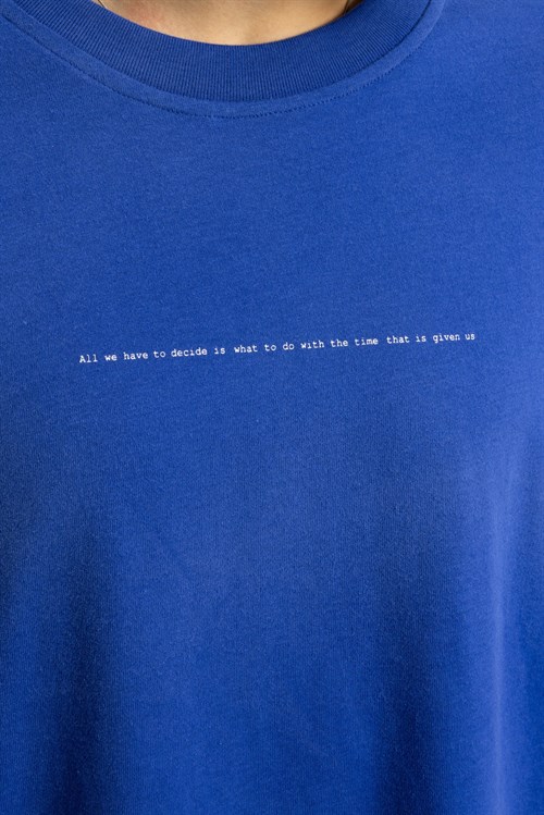 Wholesale Mens Sax Blue T-shirt