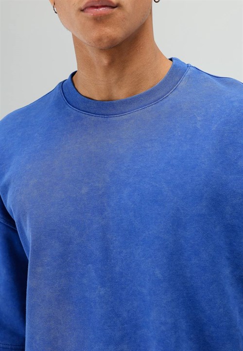 Wholesale Mens Sax Blue T-Shirt