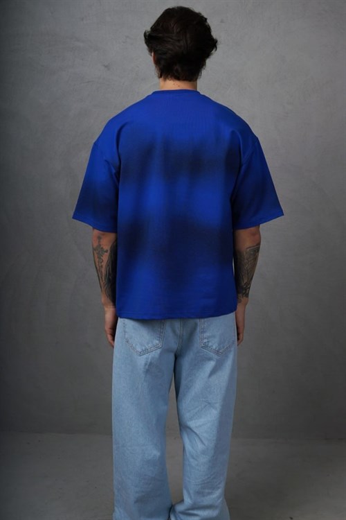 Wholesale Mens Sax Blue T-Shirt