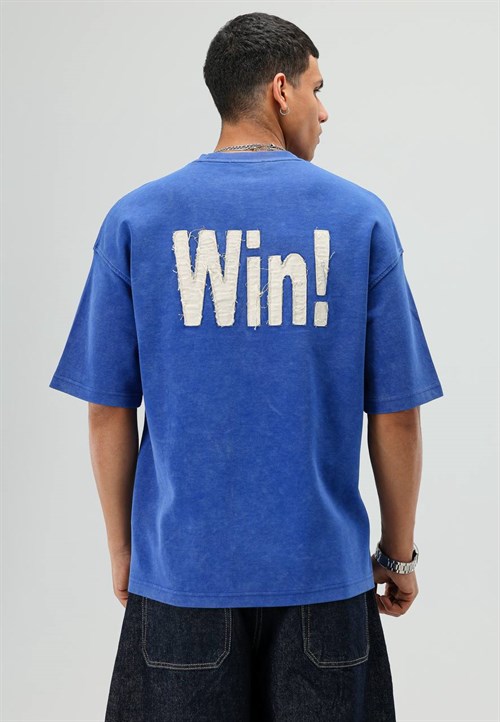 Wholesale Mens Sax Blue T-Shirt