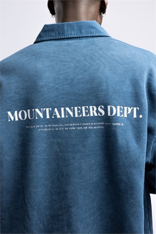 Wholesale Mens Sea Blue Sweatshirt 