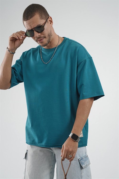 Wholesale Mens Sea Blue T-Shirt