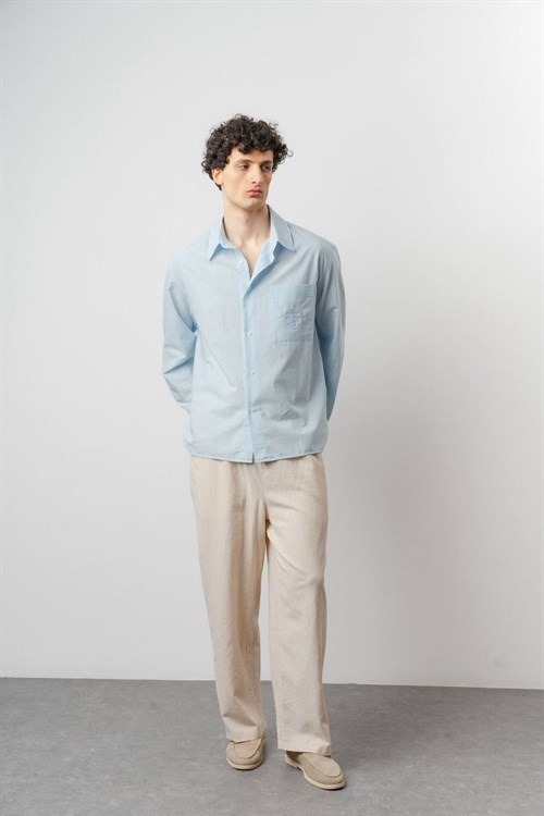 Wholesale Mens Sky Blue Shirt