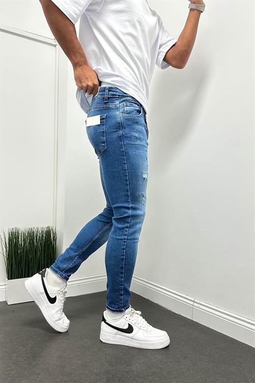 Wholesale Mens Sky Blue Slim Fit Jeans