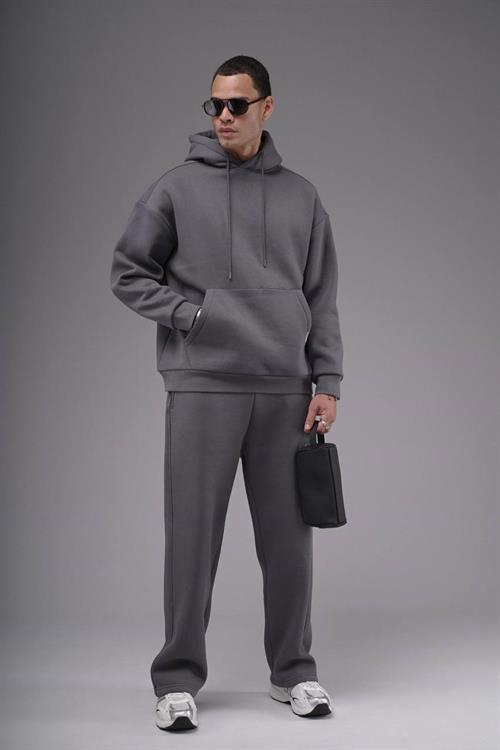 Wholesale Mens Smoke Gray Oversize Tracksuit