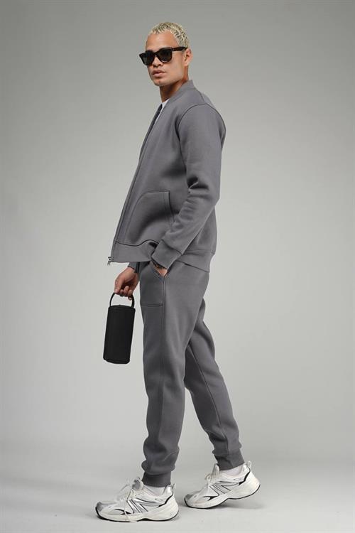 Wholesale Mens Smoke Gray Tracksuit