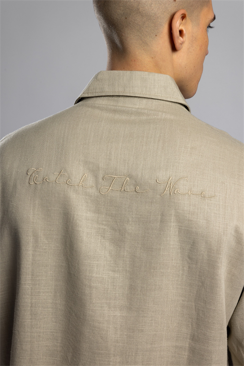 Wholesale Mens Stone Embroidered Shirt