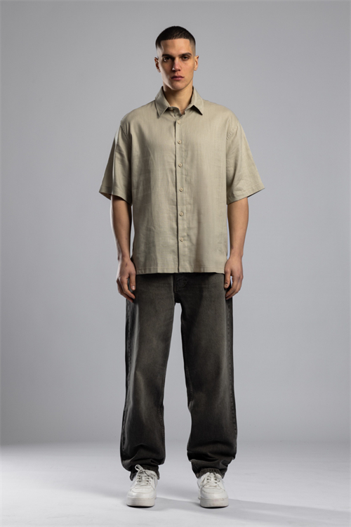 Wholesale Mens Stone Embroidered Shirt