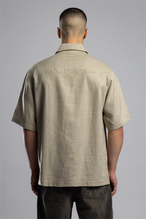 Wholesale Mens Stone Embroidered Shirt