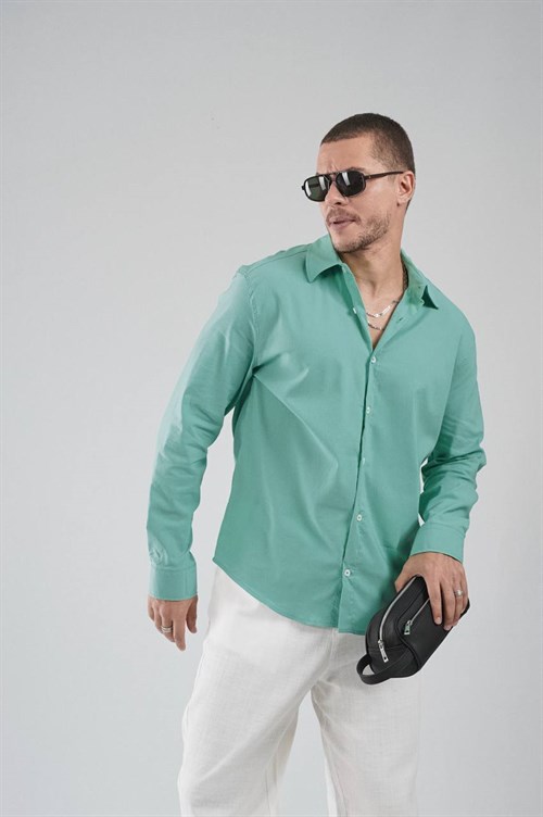 Wholesale Mens Turquoise Shirt