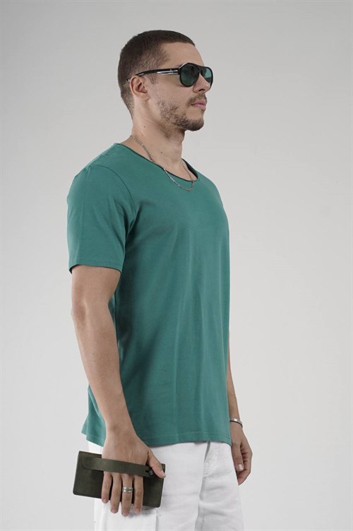 Wholesale Mens Turquoise T-Shirt