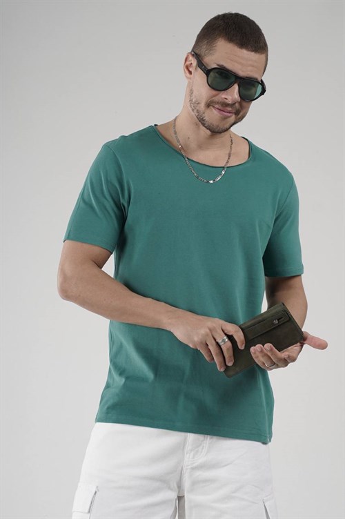 Wholesale Mens Turquoise T-Shirt