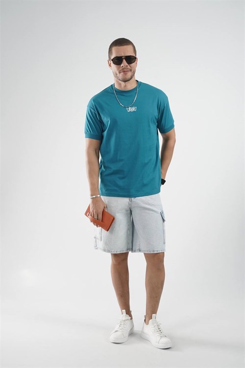 Wholesale Mens Turquoise T-Shirt