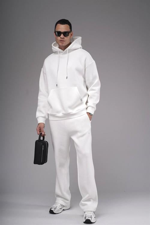 Wholesale Mens White Oversize Tracksuit