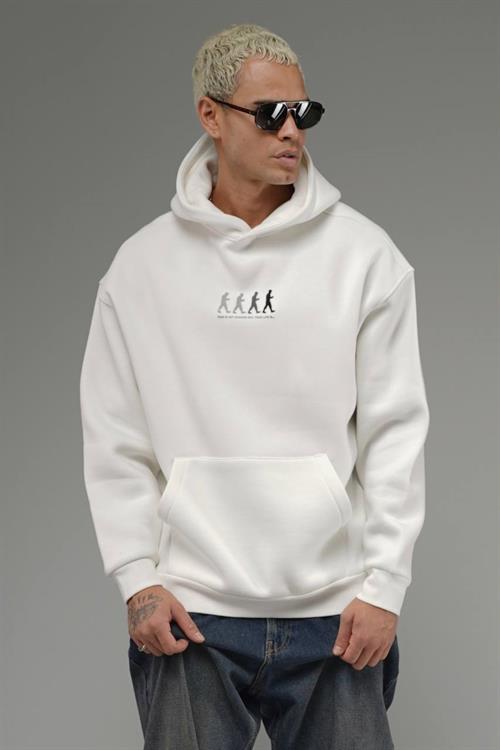 Wholesale Mens White Oversized Sweatshirt 