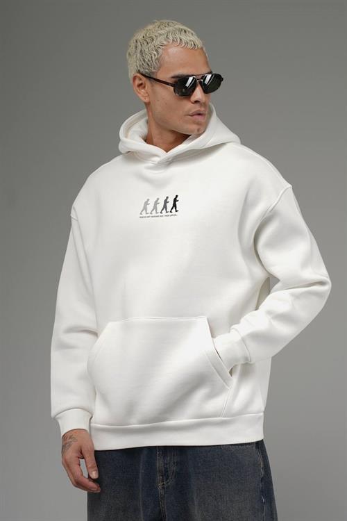 Wholesale Mens White Oversized Sweatshirt 