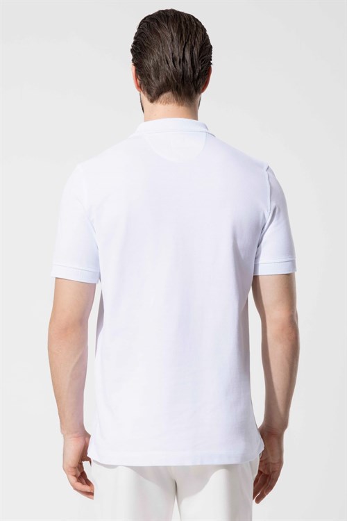 Wholesale Mens White Polo T-Shirt