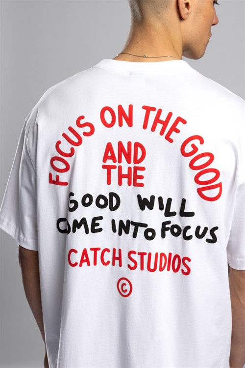 Wholesale Mens White Printed T-shirt