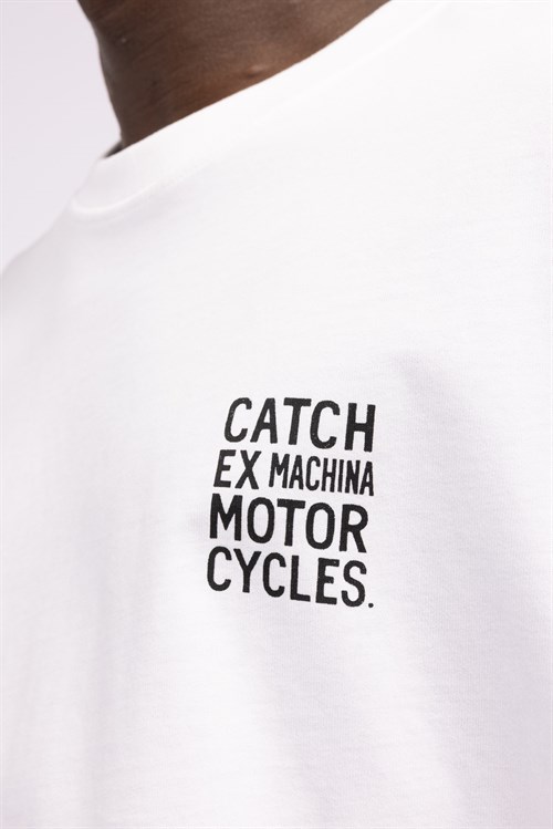 Wholesale Mens White Printed T-shirt